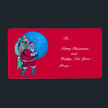 VINTAGE SANTA,CHRISTMAS SACK,LEKSAKER I STARRY HIM FRAKTSEDEL<br><div class="desc">Elegant och glatt julmärkning.</div>