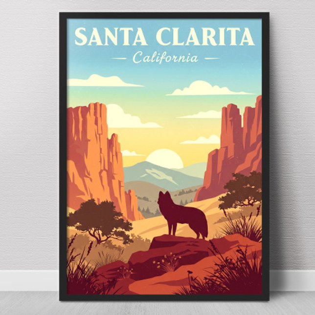 Vintage Santa Clarita California Poster (Skapare uppladdad)