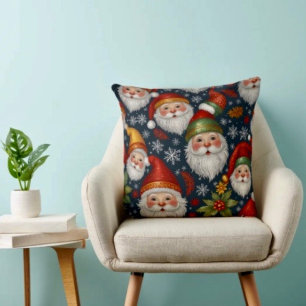 Vintage Santa Claus julkollektion Kudde