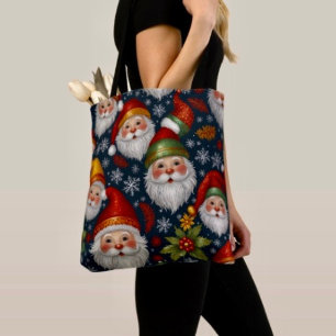 Vintage Santa Claus julkollektion Tygkasse
