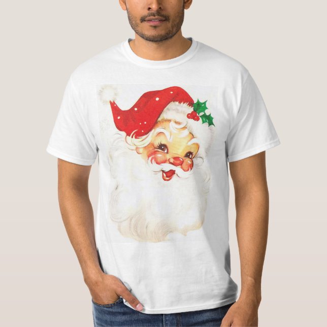 Vintage Santa Claus Men's T-Shirt (Framsida)