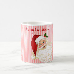 Vintage Santa Claus Röd Rand Kaffemugge Kaffemugg
