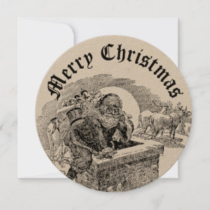 Vintage Santa Clause jul Julkort