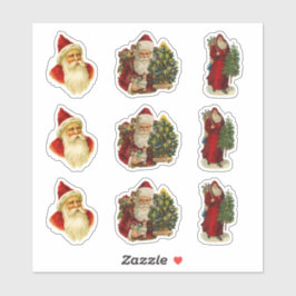 Vintage Santa Craiting-skrapbojor julklapp Klistermärken