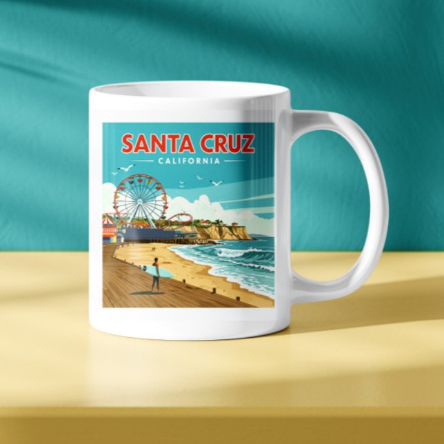 Vintage Santa Cruz California Kaffemugg (Skapare uppladdad)
