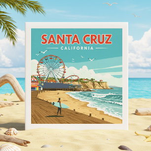 Vintage Santa Cruz California Kakelplatta