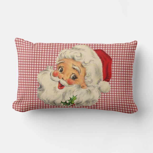 vintage Santa dekorativ kudde (Framsida)