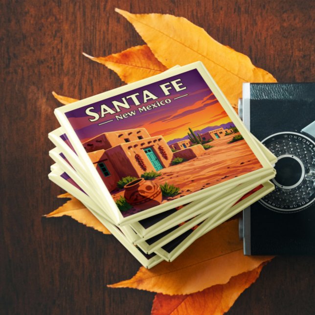 Vintage Santa Fe New mexico Magnet (Skapare uppladdad)