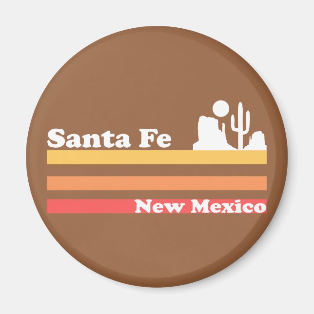 Vintage Santa Fe New mexico Magnet (Framsidan)