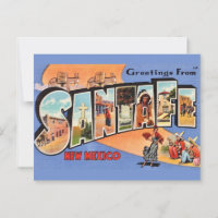 Vintage Santa Fe vykort