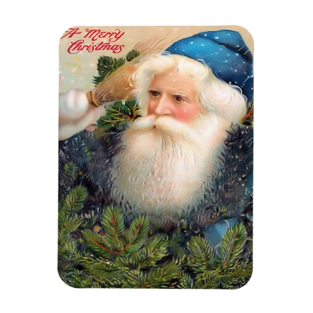 Vintage Santa Flex Magnet (Vertikal)