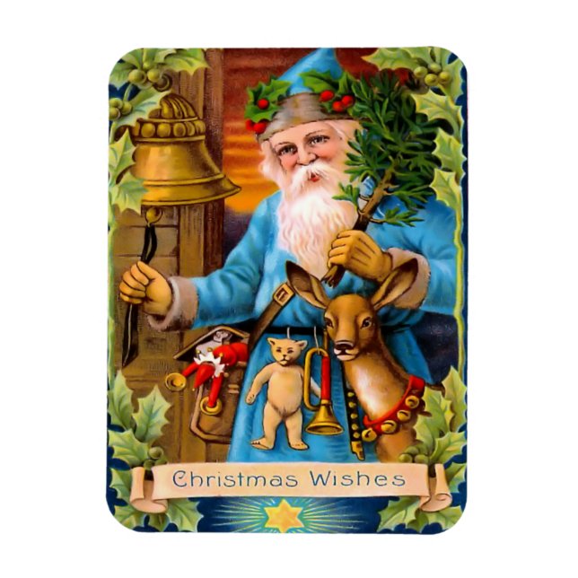 Vintage Santa Flex Magnet (Vertikal)