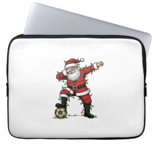 Vintage Santa Fotboll Jul Sport Tröja_1 Laptop Fodral
