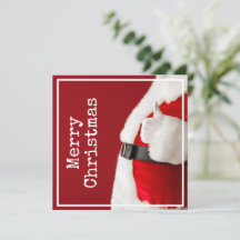 Vintage Santa Fotografi Typewriter Text Jul