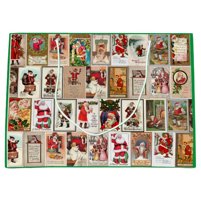 Vintage Santa Gift Bag (Framsidan)