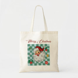 Vintage Santa God Jul Design Tygkasse