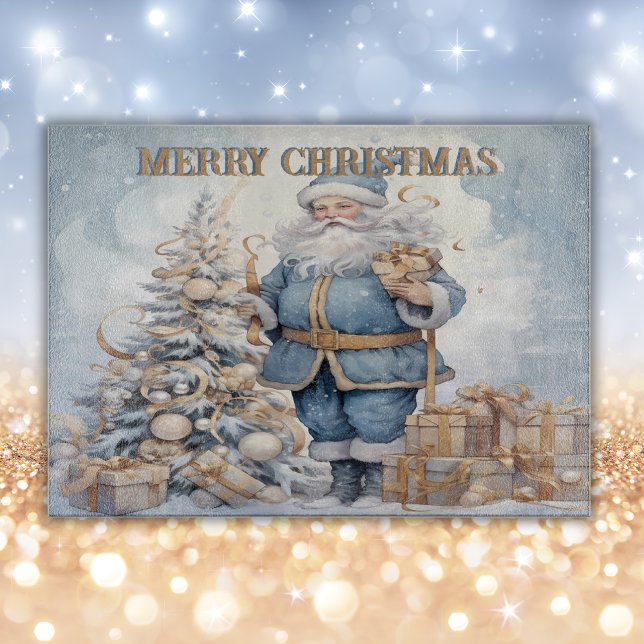 Vintage Santa God jul Monogram | (Skapare uppladdad)