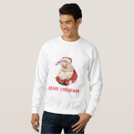 VINTAGE SANTA GOD JUL SWEATSHIRT
