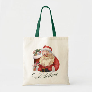 Vintage Santa-handväska Tygkasse