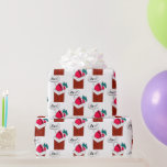 Vintage Santa Har Stuck i Skorsten Presentpapper<br><div class="desc">Tomten är upptagen i Skorsten. Underbara presentidéer för familj och vänner.</div>