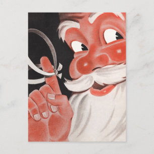 Vintage Santa Helg Vykort