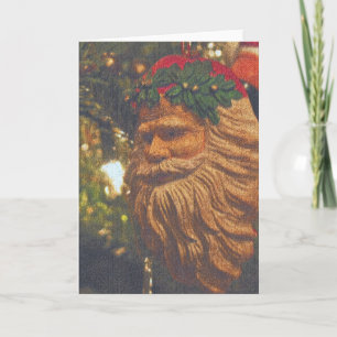 Vintage Santa Helgkort