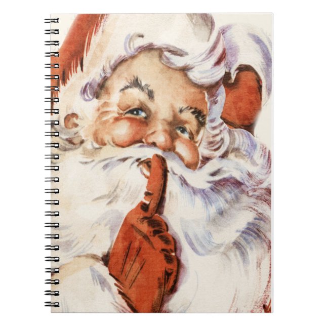 Vintage Santa jul anteckningsbok (Framsidan)
