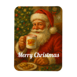 Vintage Santa jul flexibel kylskåpsmagnet Magnet
