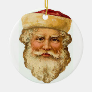 Vintage Santa Julgransprydnad Keramik