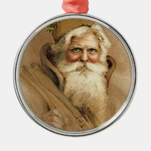 Vintage Santa Julgransprydnad Metall