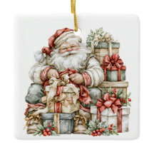 Vintage Santa julklappar