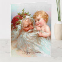 Vintage Santa julskick 