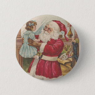 Vintage Santa Knapp