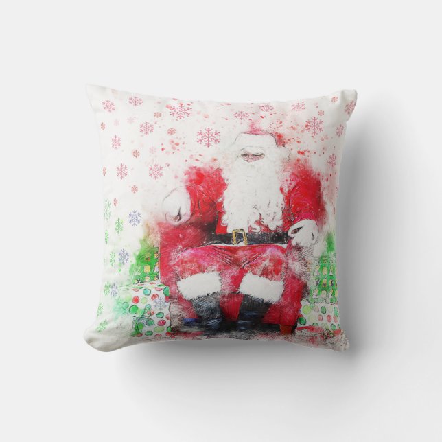 Vintage Santa Kudde (Framsida)