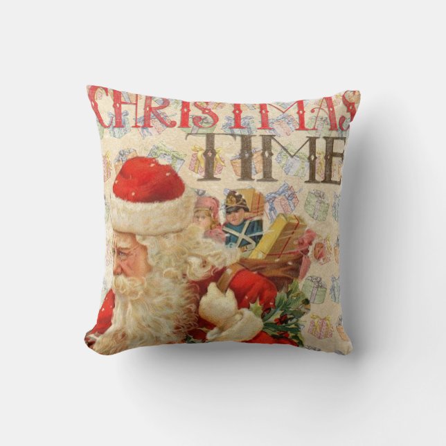 Vintage Santa Kudde (Framsida)