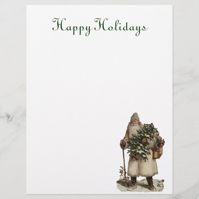Vintage Santa Letterhead (Framsida)