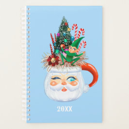 Vintage Santa Light Blue