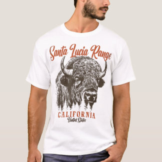 Vintage Santa Lucia Range Mountains California för T Shirt