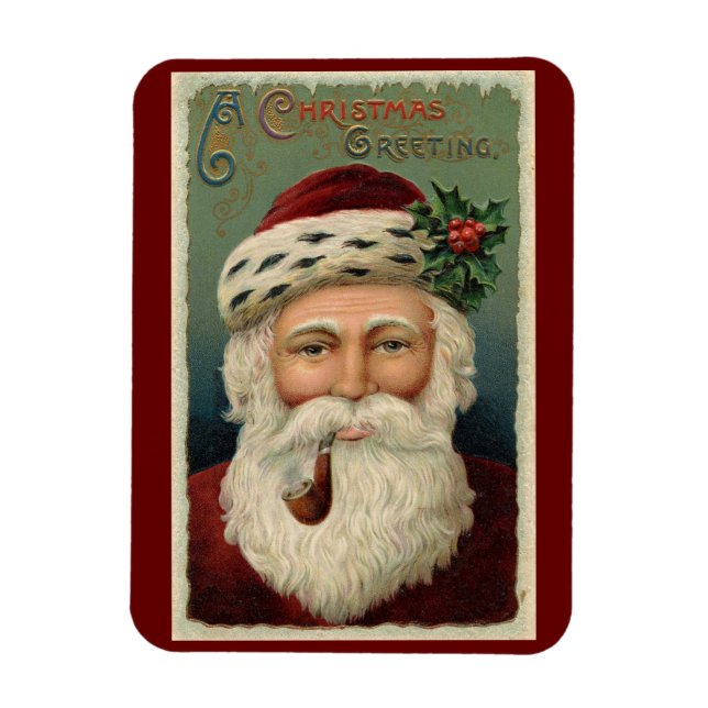 Vintage Santa Magnet (Vertikal)