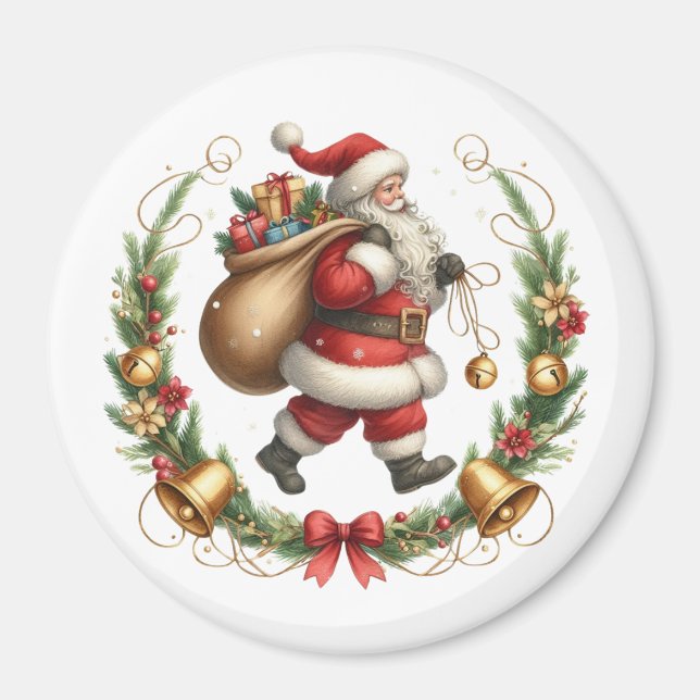 Vintage Santa Magnet (Framsidan)