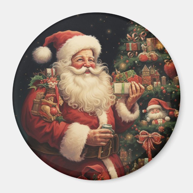 Vintage Santa Magnet (Framsidan)