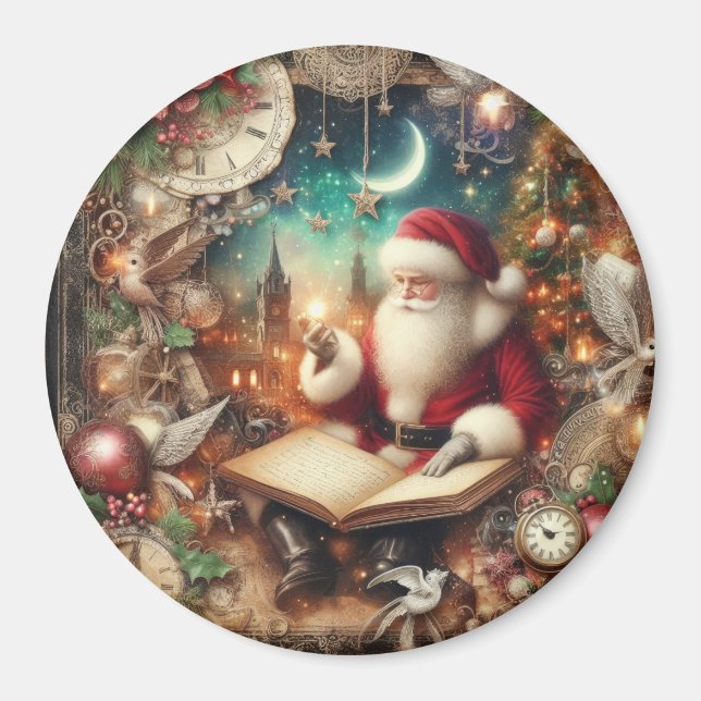 Vintage Santa Magnet (Framsidan)