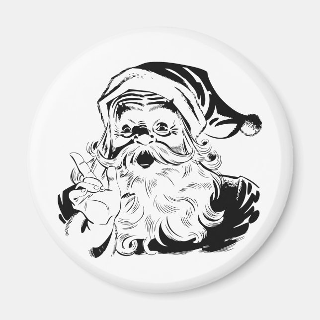 Vintage Santa Magnet (Framsidan)