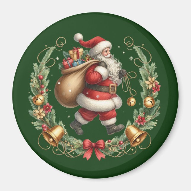 Vintage Santa Magnet (Framsidan)