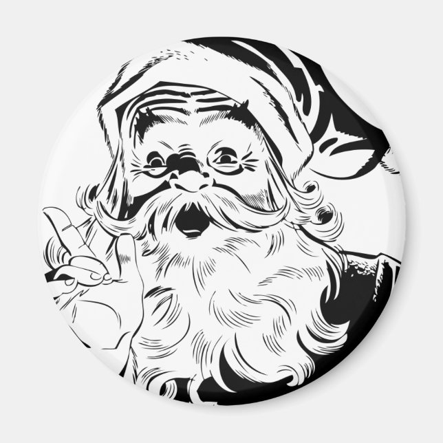 Vintage Santa Magnet (Framsidan)