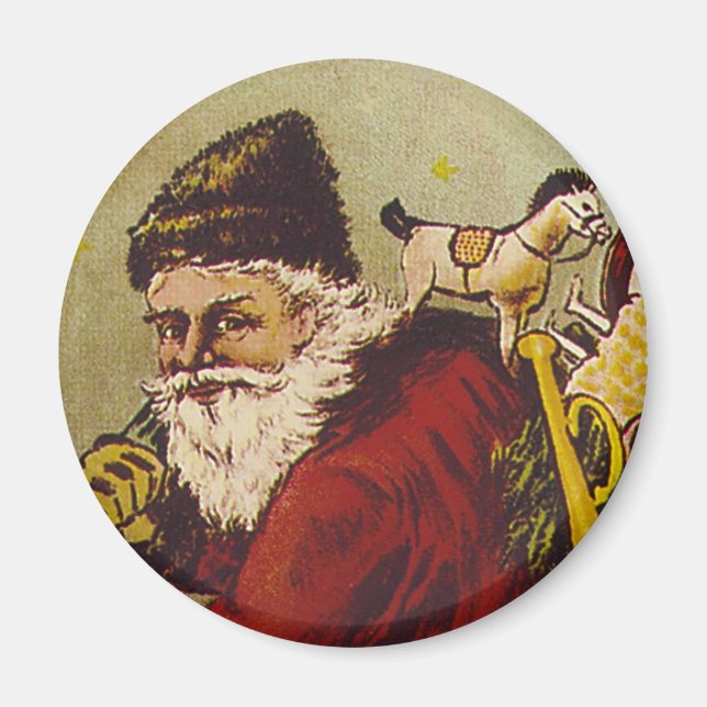 Vintage Santa Magnet (Framsidan)