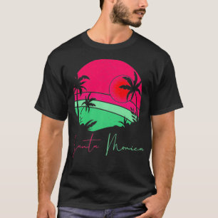 Vintage Santa Monica California Gifts Funny Beach T Shirt