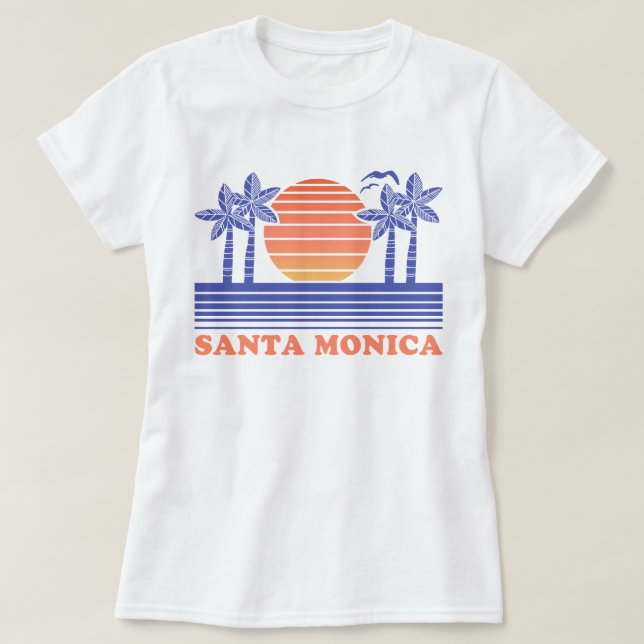 Vintage Santa Monica T Shirt (Design framsida)