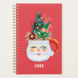 Vintage Santa Mugg Red