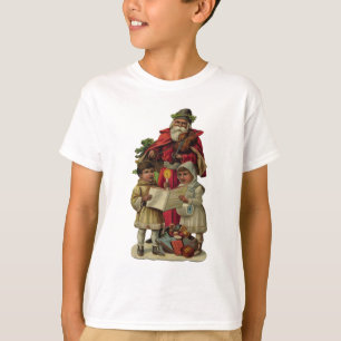 Vintage Santa Music Singing T Shirt